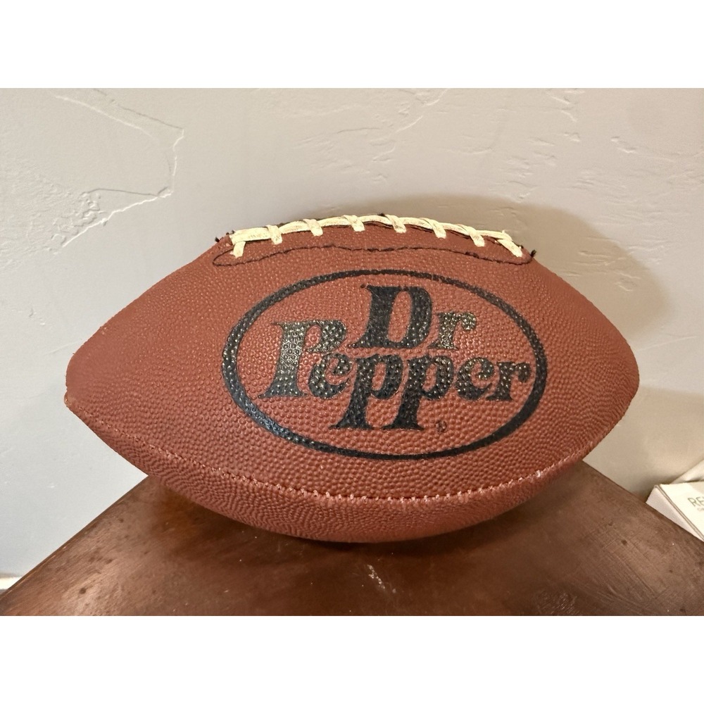 Vintage Rawlings Dr Pepper Leather Football Promo Advertising Made In USA 1088